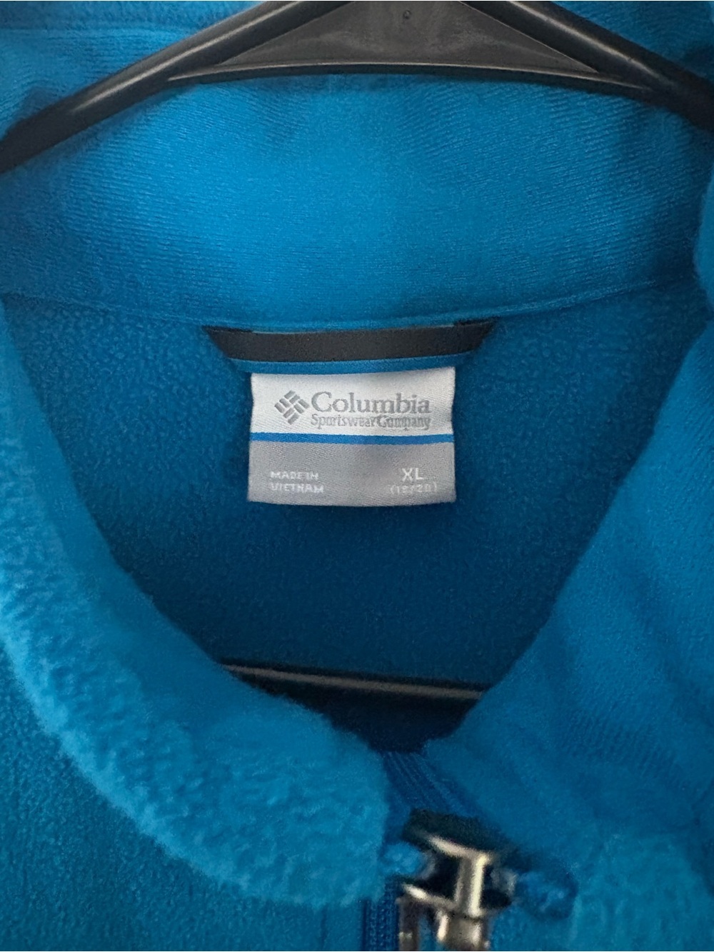 Columbia Sportswear Company Size XL (18/20) Blue Zip Up Fleece Vest - Picture 2 of 3